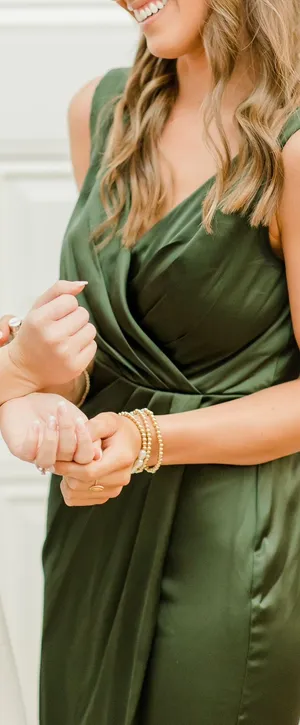 Dark Green Bridesmaids Dress thumbnail 1