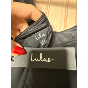 NWT Lulus Samai Black Cap Sleeve Bodycon Midi Dress Party Holiday Dinner Size S thumbnail 6
