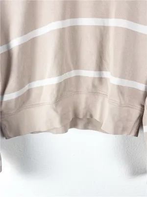 LULULEMON Perfectly Oversized Boundless Striped Cropped Top Size 4 Athleisure thumbnail 7