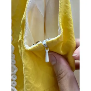 Lilly Pulitzer Jacqueline Shift Dress Sunglow‎ Yellow Lace Trim Honeycomb 00 thumbnail 4