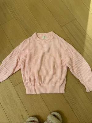 Wilfred Blush Pink Ribbed Crewneck Sweater thumbnail 4