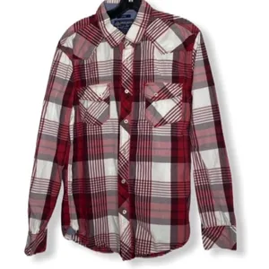 American Rag Cotton Plaid Shirt thumbnail 1