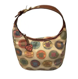 Y2K Vintage Dooney and Bourke Canvas Coated Small Shoulder Bag thumbnail 1
