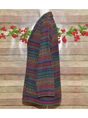Vintage 90s Tracy Evans Size L Southwestern Aztec Blazer Jacket Boho Western thumbnail 6