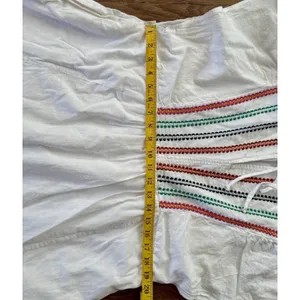 Knox Rose Women’s Dress XL White Multi Color Embroidered Boho Casual Pockets EUC thumbnail 4