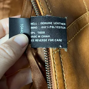 Vintage Anne Klein Longer Line Camel Faux Belted Leather Jacket Sz M thumbnail 7