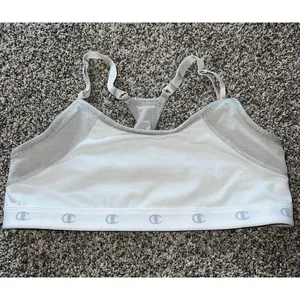 Champion women's gray sports bra size‎ large thumbnail 4