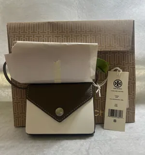 Tory Burch Brown Leather Card Case Lanyard NWT thumbnail 3