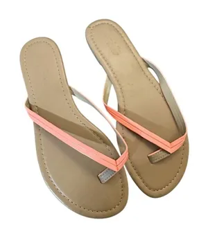 Charlotte Russe Pink Flat Thong Beach Casual Sandals Women’s 8 thumbnail 1