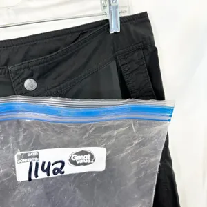 Prana Large Cargo Pants Black Hiking Straight Leg Outdoor USA VTG Y2K 1142 thumbnail 11