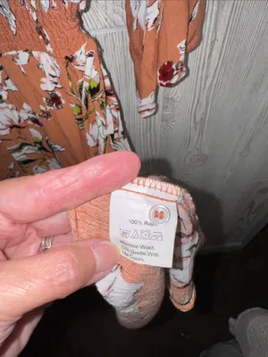 Rust Floral V-Neck Smocked Midi Dress thumbnail 6