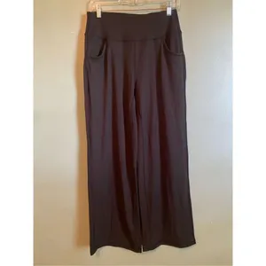 ESOFT Wide Leg Pants High-Waisted Yoga Work Dress Pants Pockets M NWOT thumbnail 3