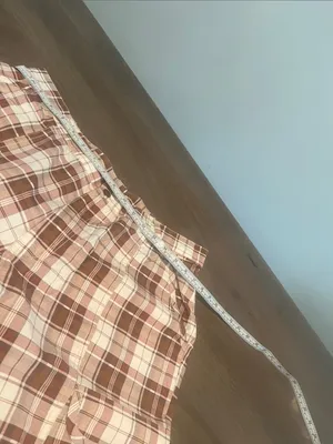 Anthropologie Brown & Cream Plaid Capris thumbnail 4