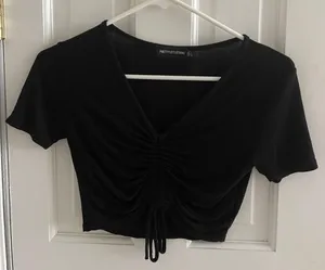 Black Ruched Top thumbnail 1