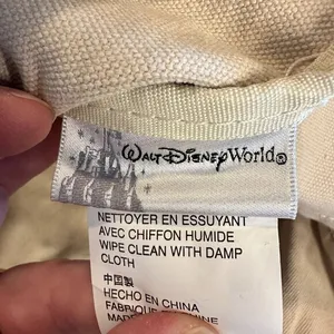 Walt Disney World Vintage Style Collectible Canvas‎ Tote Bag Embroidered Blue thumbnail 5