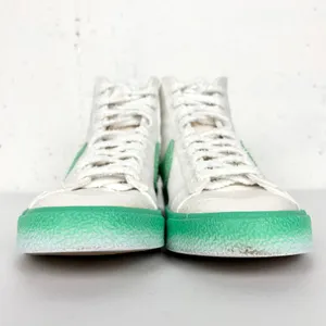 Nike Blazer Mid 77 Green Fade High Top Lace Up Sneakers Green White Women Size 6 thumbnail 7