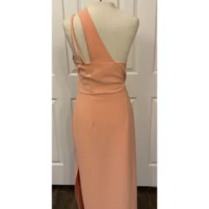 Abercrombie & Fitch NWT Bridesmaid Dress Sz MED Peach Asymmetric‎ Formal Prom thumbnail 4