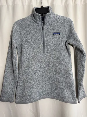 Patagonia Better Sweater Gray Fleece Quarter‎ Zip Pullover XS thumbnail 1