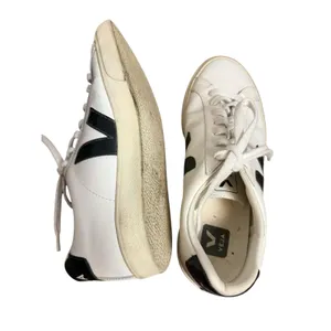 Veja Esplar White Low Top Leather Lace Up Sporty Track Sneakers Women’s Size 8 thumbnail 6