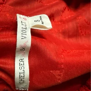 Chelsea & Violet Sleeveless Red Roses Ruffle Jardin Chinoiserie Dress Size S thumbnail 10