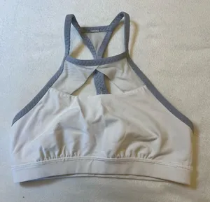 Lululemon Athletica‎ White and Gray Sports Bra Size 2 thumbnail 1