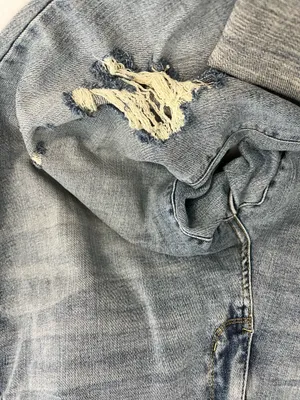 Judy Blue Cuffed Distressed Ladies Jeans thumbnail 2