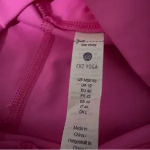 CRZ YOGA Light Purple Pink High Rise Yoga Shorts 9.5" Inseam Sz‎ M NEW thumbnail 3
