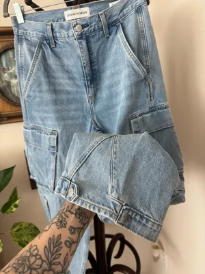 Aritzia Denim Forum '90S MILLIE HI-RISE CARGO JEANS thumbnail 6