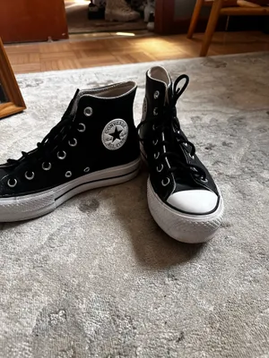Leather Converse Platform thumbnail 3