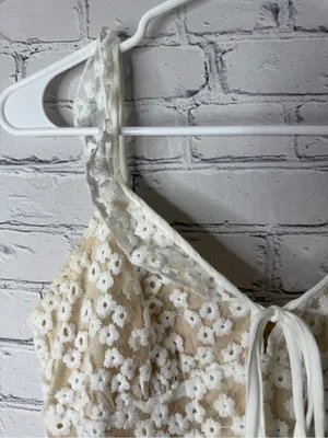 Lulus Charmaine white Floral Lace Mini Dress XS thumbnail 10