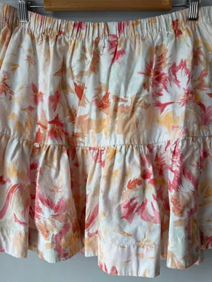 Abercrombie & Fitch Floral Ruffle Mini Skirt Soft Girl XL thumbnail 3