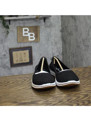 NWT Clarks Breeze Roam Ballet Flat 26177228 Black 9.5N thumbnail 11