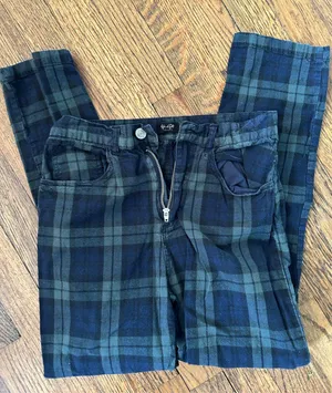 Brandy Melville John Galt Pants Plaid thumbnail 1