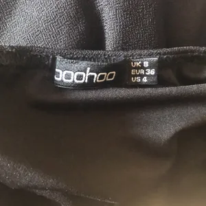 🥺❤️ Cutest Simple Boohoo Tube top Black Bodysuit thumbnail 4