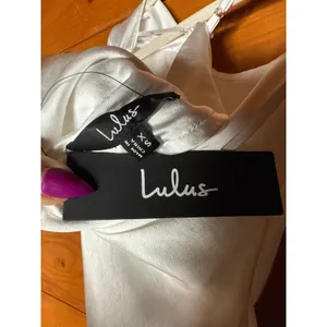 NWT Lulus Reglan White Satin One-Shoulder Sash Midi Dress Banquet Gala Size XS thumbnail 6