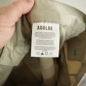 Agolde Los Angeles Khaki Tan Cargo Utility Wide Leg Cropped Pants Womens Size 25 thumbnail 9