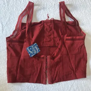 Free People She’s Fancy Brami Redstone New Medium thumbnail 4