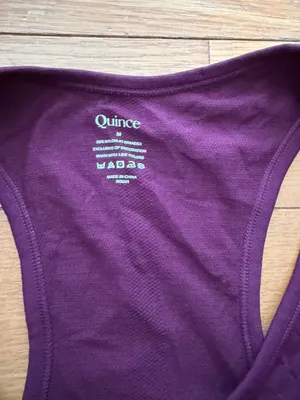 Quince Seamless Ruched Racerback Tank Size M thumbnail 6