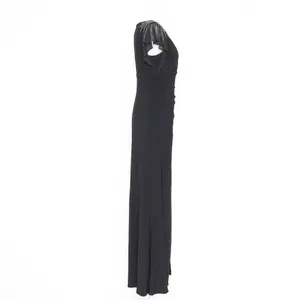 Adrianna Papell‎ Beaded Jersey Chiffon Flutter Sleeve Gown thumbnail 6