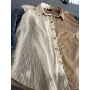 Tribal Colorblock Corduroy Button Down Shirt Sz S Country Shacket Fall thumbnail 2