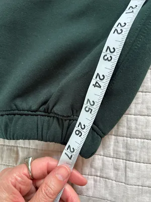 Abercrombie YPB green neoknit pull on comfy lounge joggers S thumbnail 10