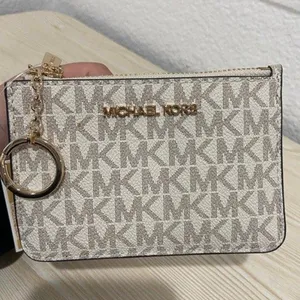 Michael Kors Vanilla Key Chain Wallet thumbnail 1
