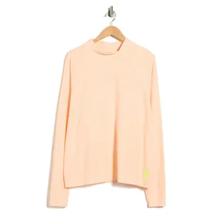 Free People Peach Cotton Restortation Long Sleeve Cotton Top Size Small thumbnail 3
