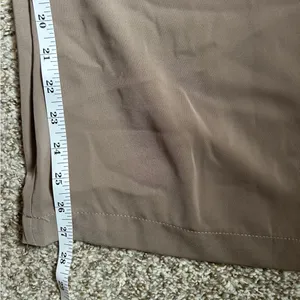 NWT Tranjori Mocha Tan High Waist Wide-Leg Pants Trousers Office Neutral Casual thumbnail 11