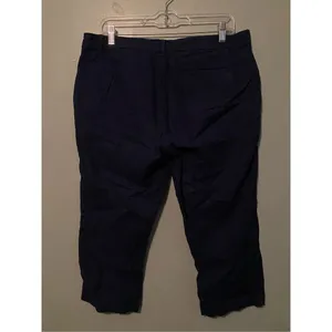 L-RL Ralph Lauren Active Navy Blue Cropped Capri Pants Size 10 thumbnail 5