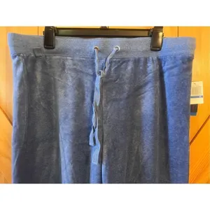 Womens Sideways Athletic Pants Size XL Blue Nwt (1252) thumbnail 2