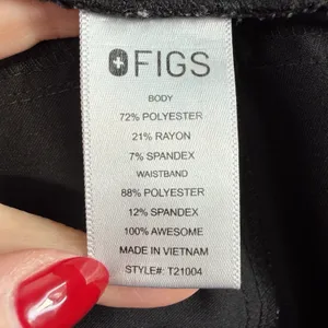 FIGS XL Black Pants Kade Cargo Scrub Straight Leg Doctor Nurse Dentists Women’s thumbnail 5
