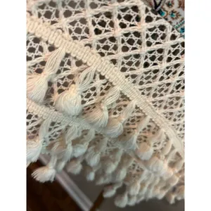 ENTRO Women's Floral Vest Type Open Cardigan Crochet Trim Wide Sleeves Sz L Chic thumbnail 6