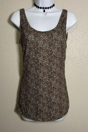 Buckle Y2K Cheetah Print Tank Medium 2000s Bratz Summer‎ Casual Versatile Funky thumbnail 1