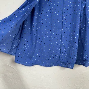 Ann Taylor Blue Sleeveless Blouse Womens S Layered Tank Top Preppy Flowy Shirt thumbnail 7